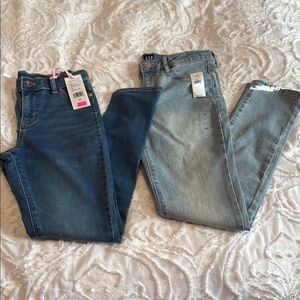 Stylish Girls Jeans Set - Dark Blue and Light Blue